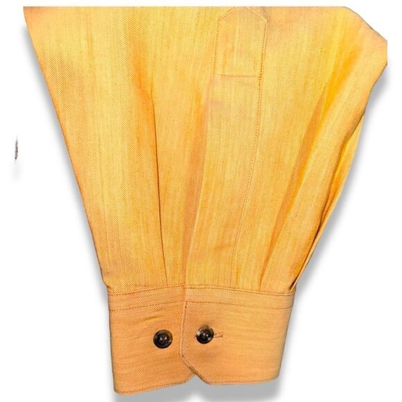 Scott Barber Golden Yellow Button Down Shirt Size XL - Picture 5 of 8